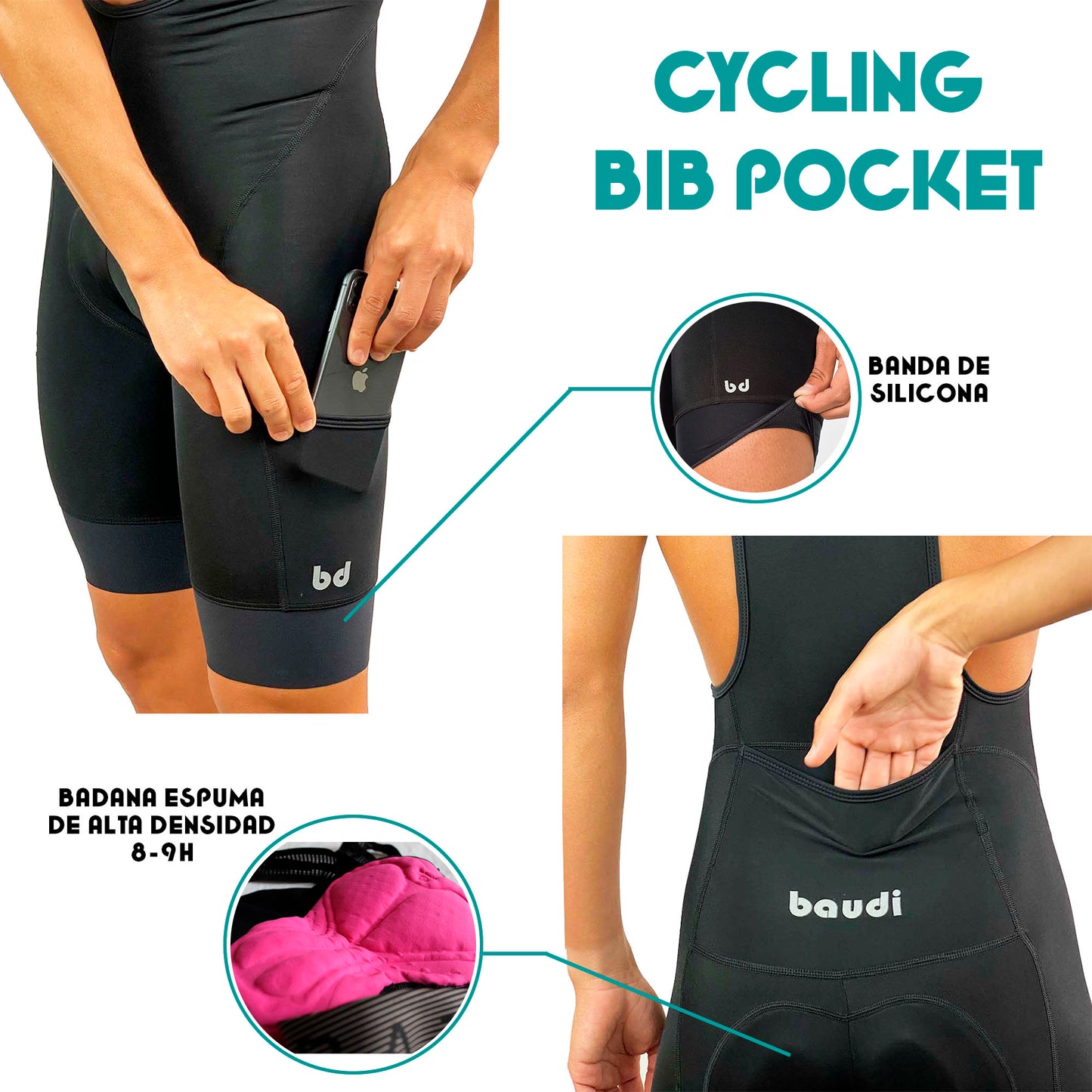 Culotte Bibpocket Negro